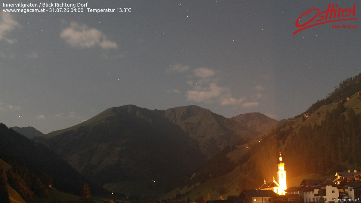 Archiv Foto Webcam Blick Richtung Innervillgraten