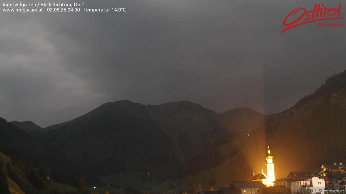 Archiv Foto Webcam Blick Richtung Innervillgraten