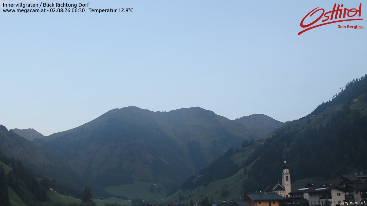Archiv Foto Webcam Blick Richtung Innervillgraten