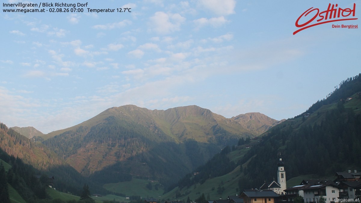 Archiv Foto Webcam Blick Richtung Innervillgraten