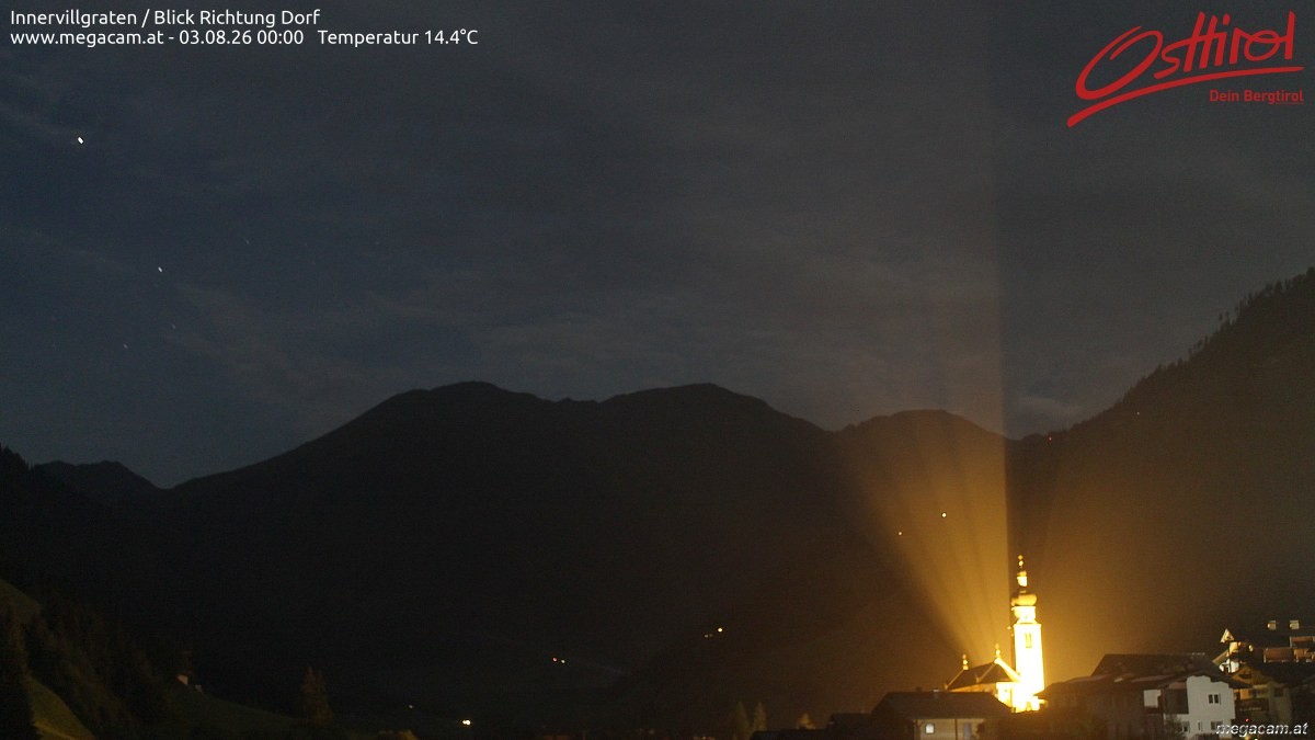 Archiv Foto Webcam Blick Richtung Innervillgraten
