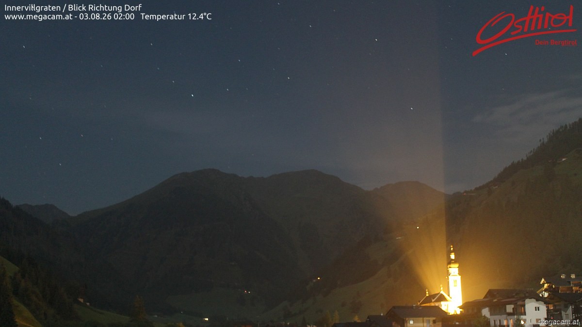 Archiv Foto Webcam Blick Richtung Innervillgraten