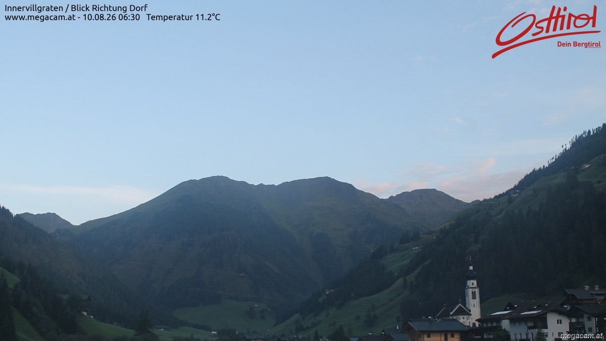 Archiv Foto Webcam Blick Richtung Innervillgraten