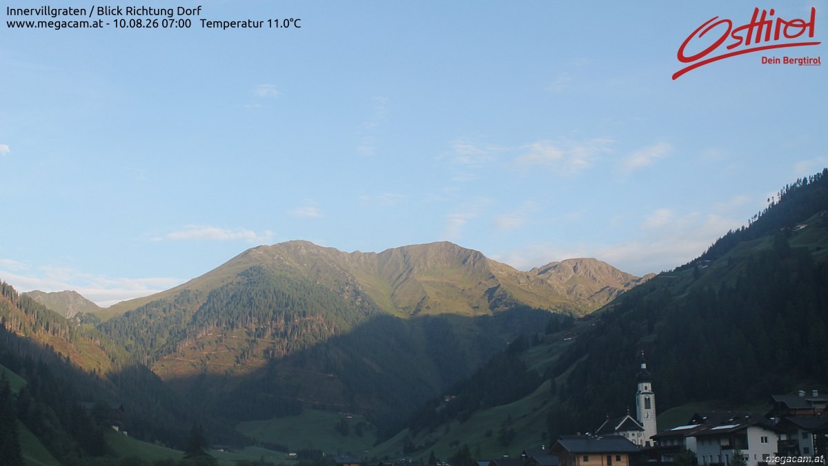 Archiv Foto Webcam Blick Richtung Innervillgraten