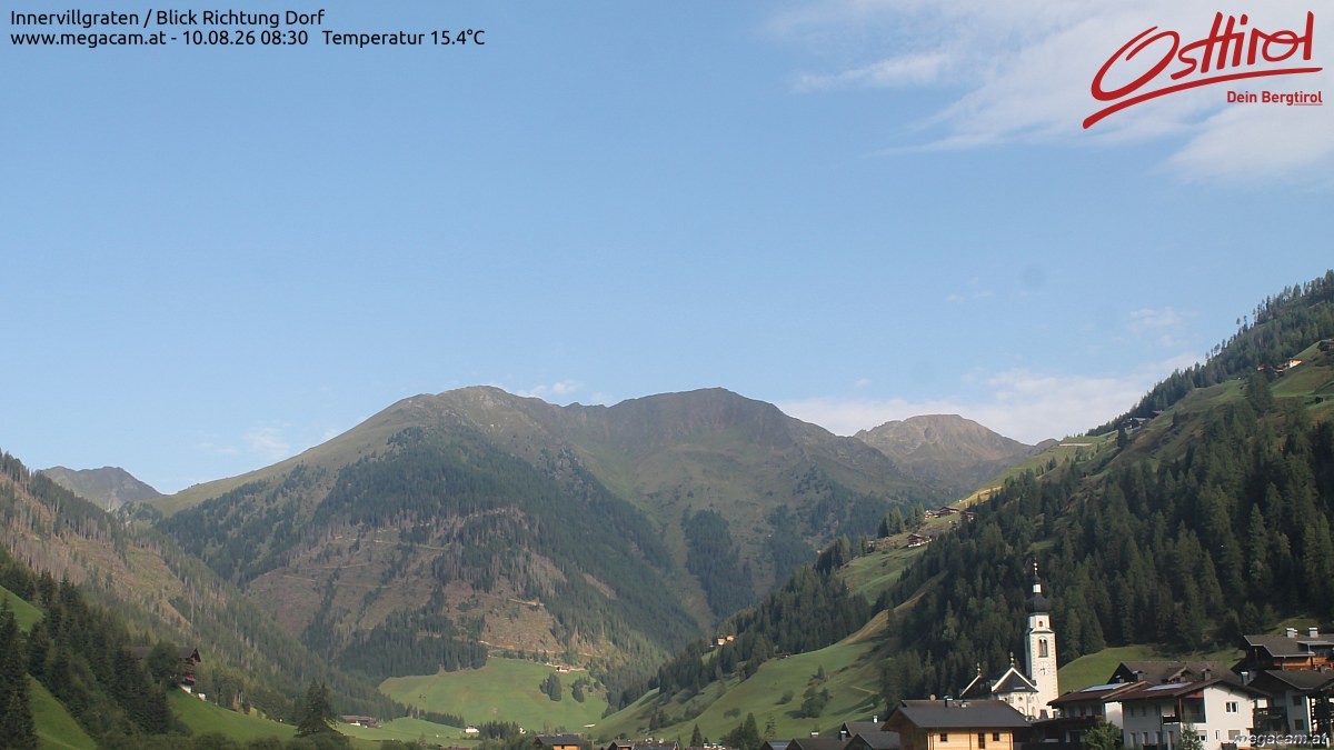 Archiv Foto Webcam Blick Richtung Innervillgraten