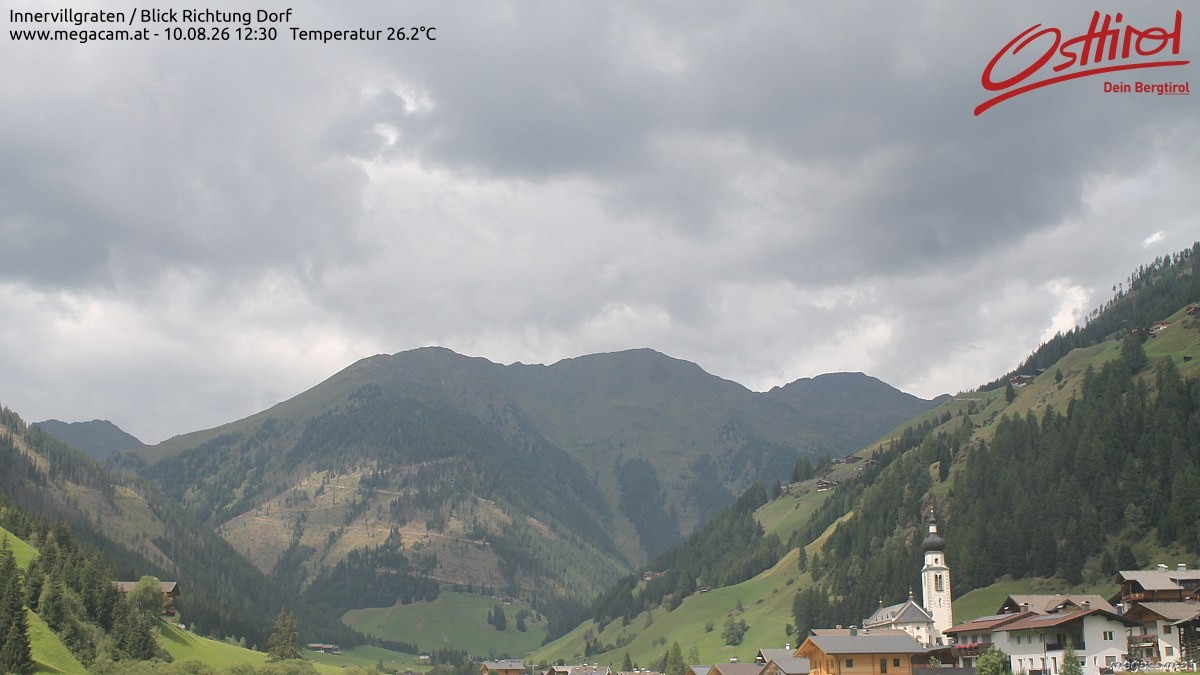 Archiv Foto Webcam Blick Richtung Innervillgraten