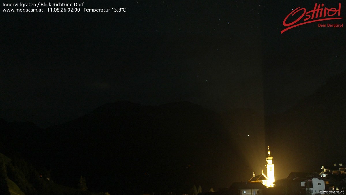 Archiv Foto Webcam Blick Richtung Innervillgraten