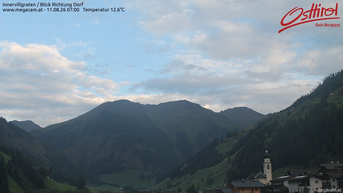 Archiv Foto Webcam Blick Richtung Innervillgraten
