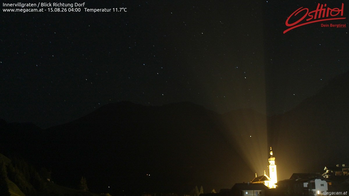 Archiv Foto Webcam Blick Richtung Innervillgraten