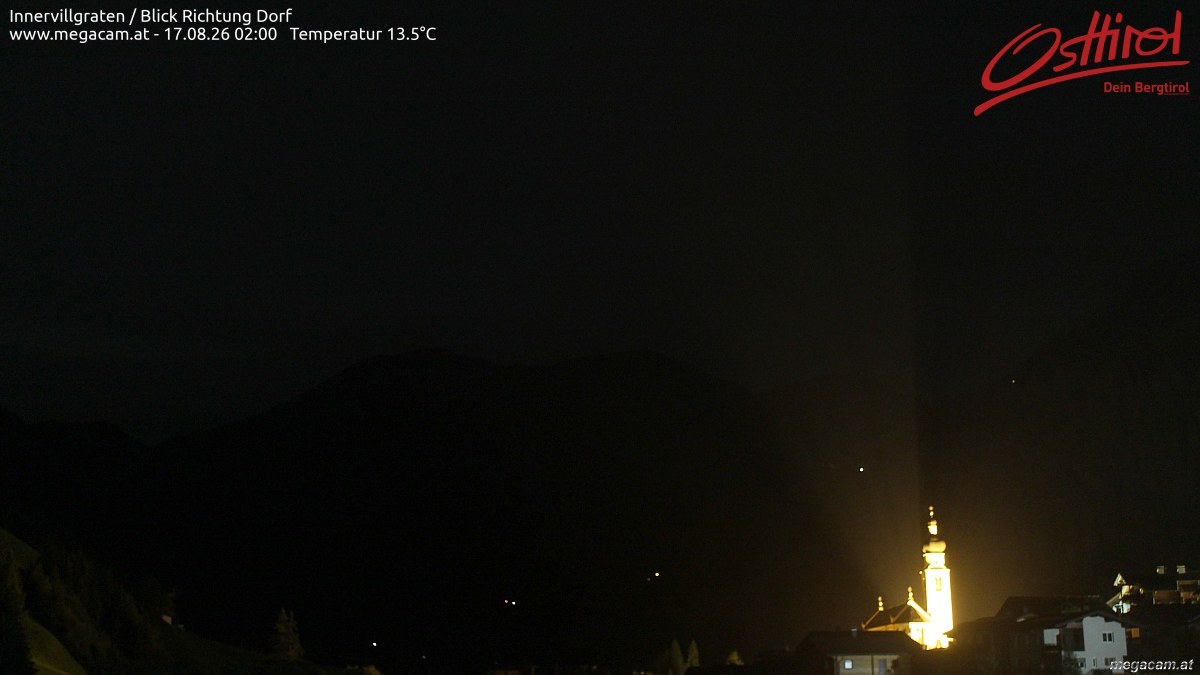 Archiv Foto Webcam Blick Richtung Innervillgraten