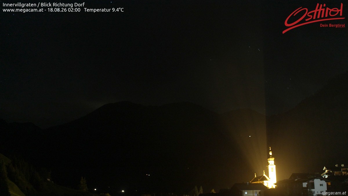 Archiv Foto Webcam Blick Richtung Innervillgraten