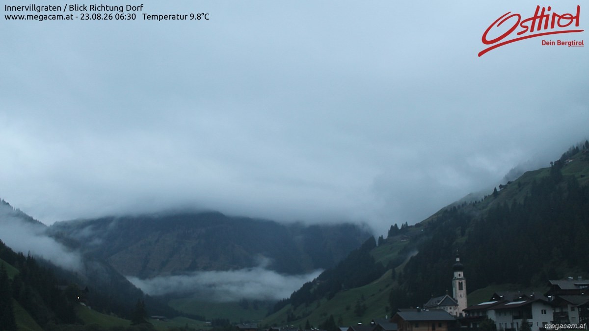 Archiv Foto Webcam Blick Richtung Innervillgraten