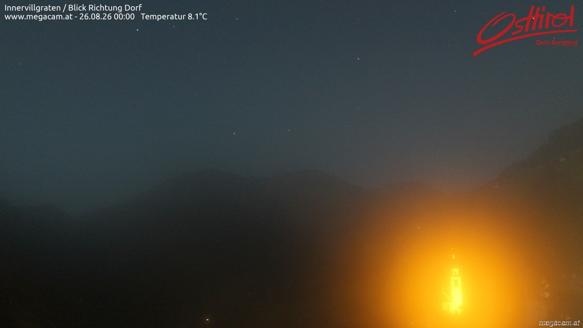 Archiv Foto Webcam Blick Richtung Innervillgraten