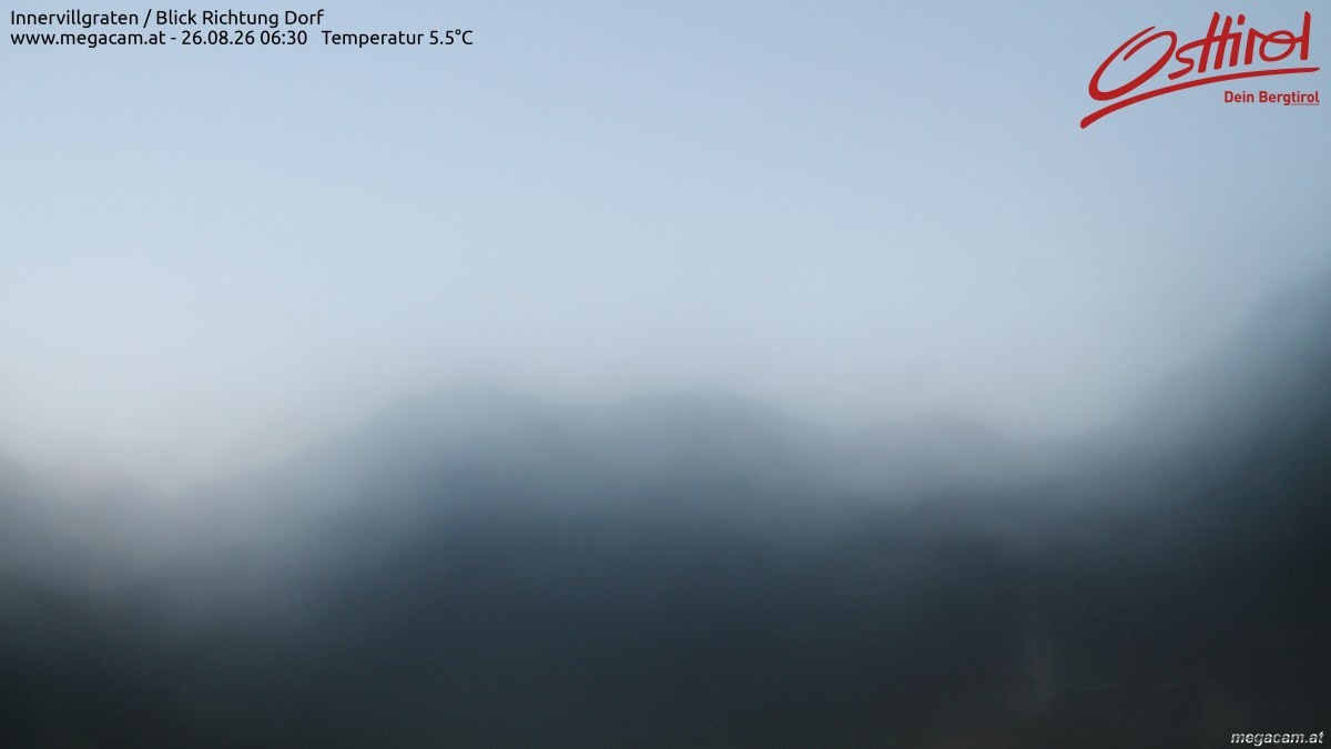 Archiv Foto Webcam Blick Richtung Innervillgraten