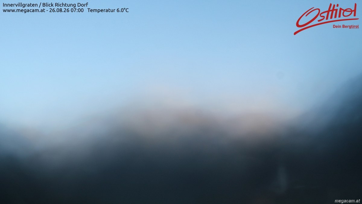 Archiv Foto Webcam Blick Richtung Innervillgraten