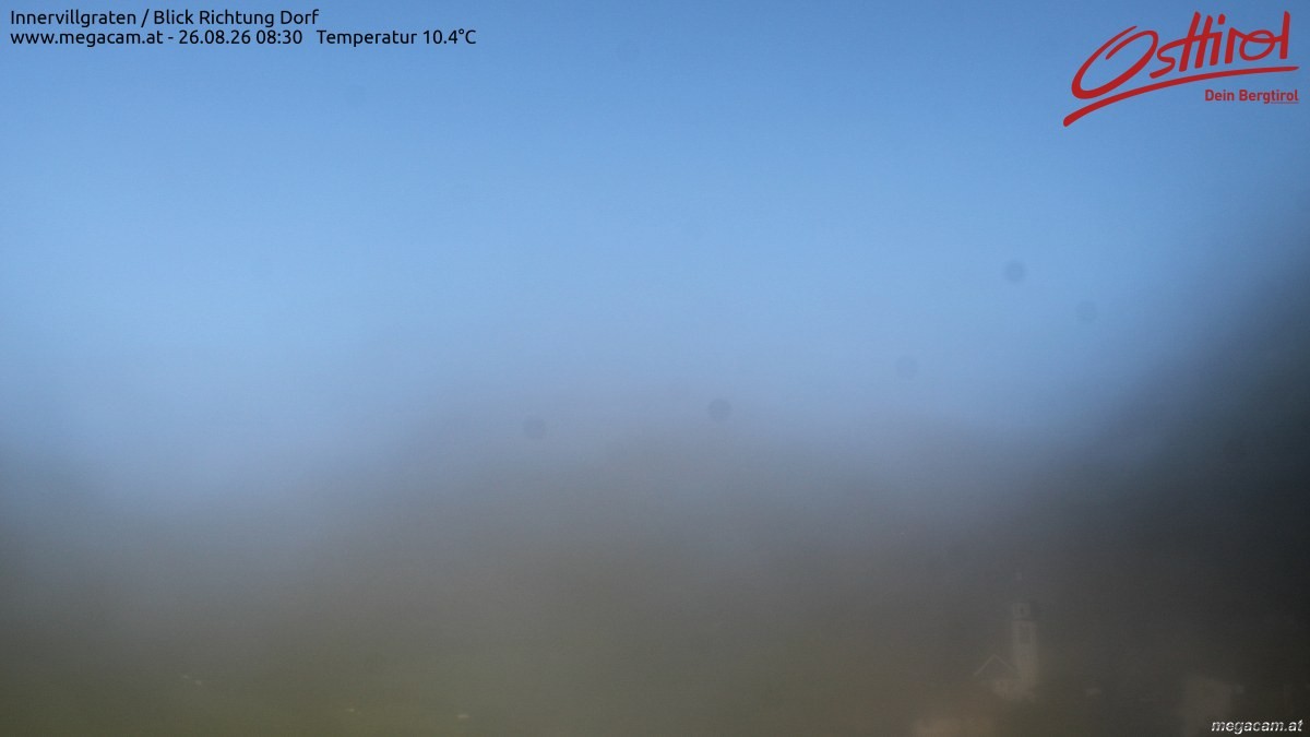 Archiv Foto Webcam Blick Richtung Innervillgraten