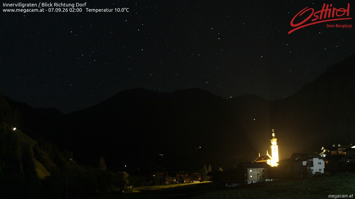 Archiv Foto Webcam Blick Richtung Innervillgraten