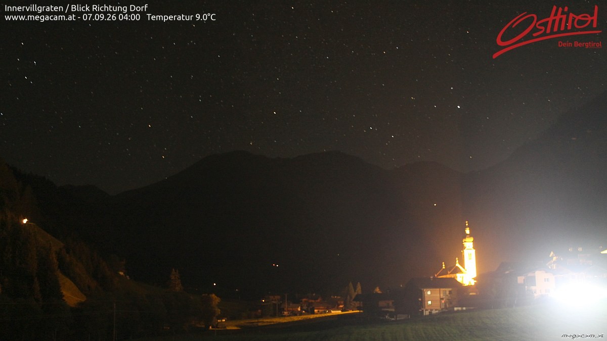 Archiv Foto Webcam Blick Richtung Innervillgraten