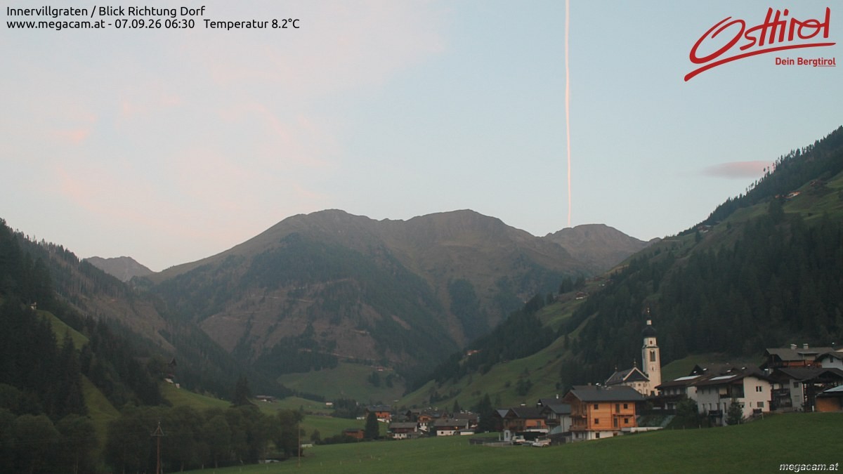 Archiv Foto Webcam Blick Richtung Innervillgraten