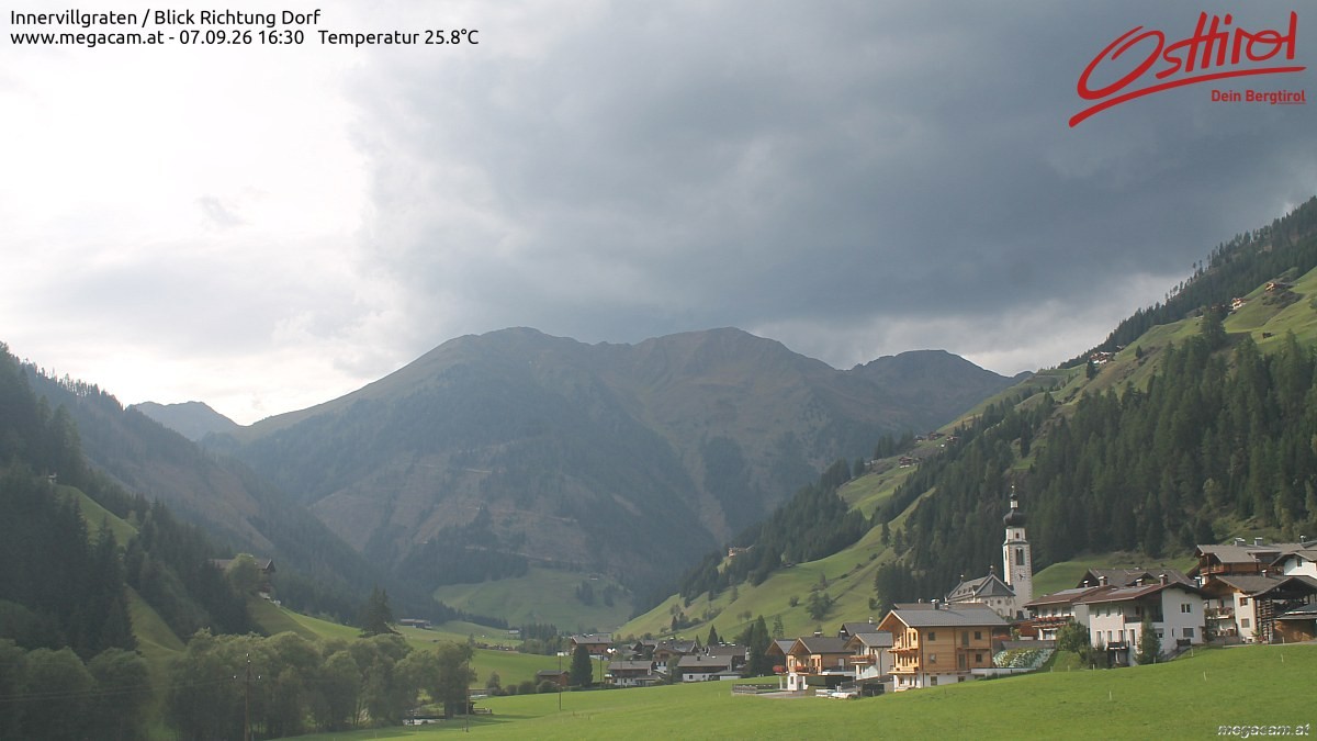 Archiv Foto Webcam Blick Richtung Innervillgraten