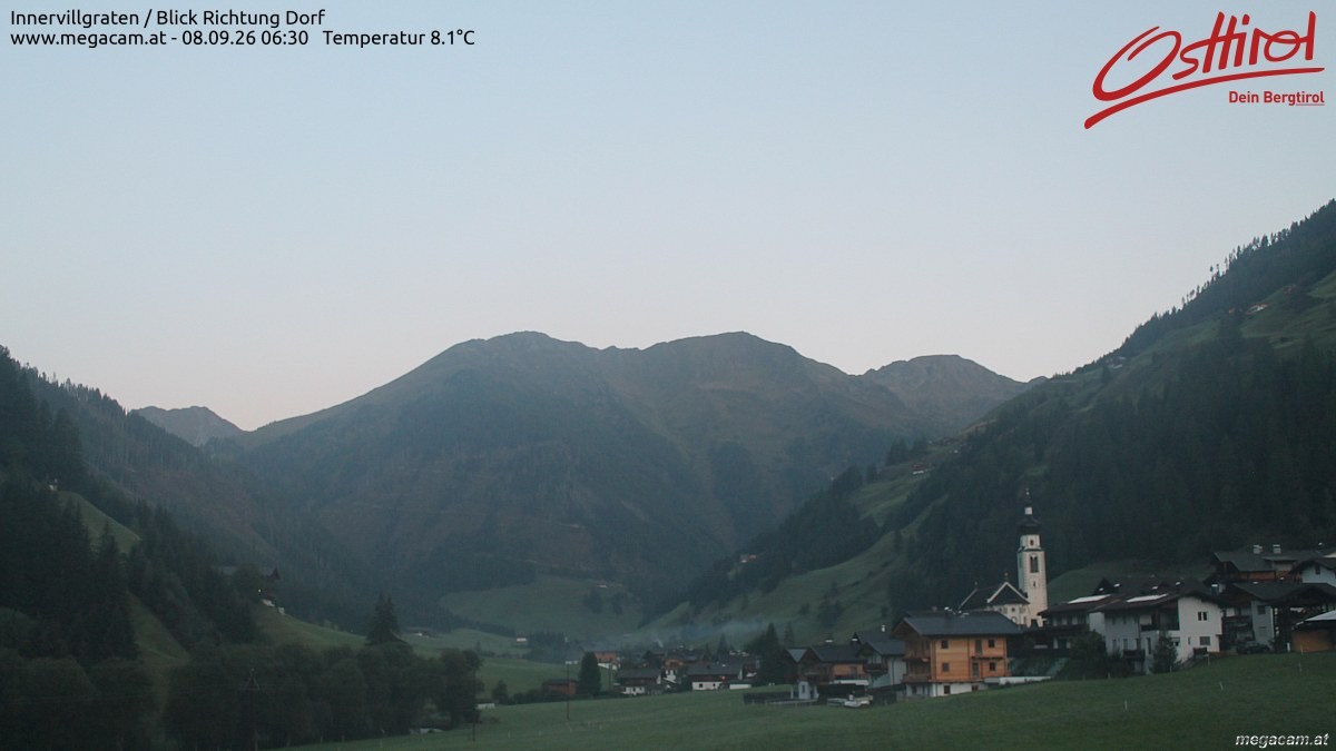 Archiv Foto Webcam Blick Richtung Innervillgraten