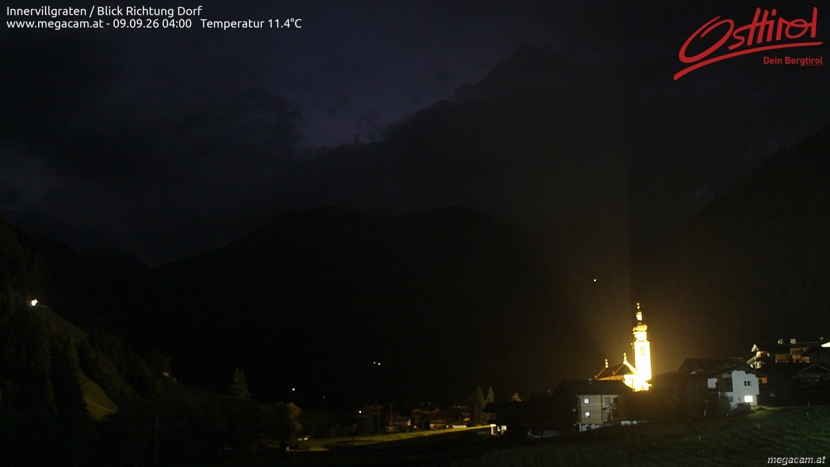 Archiv Foto Webcam Blick Richtung Innervillgraten