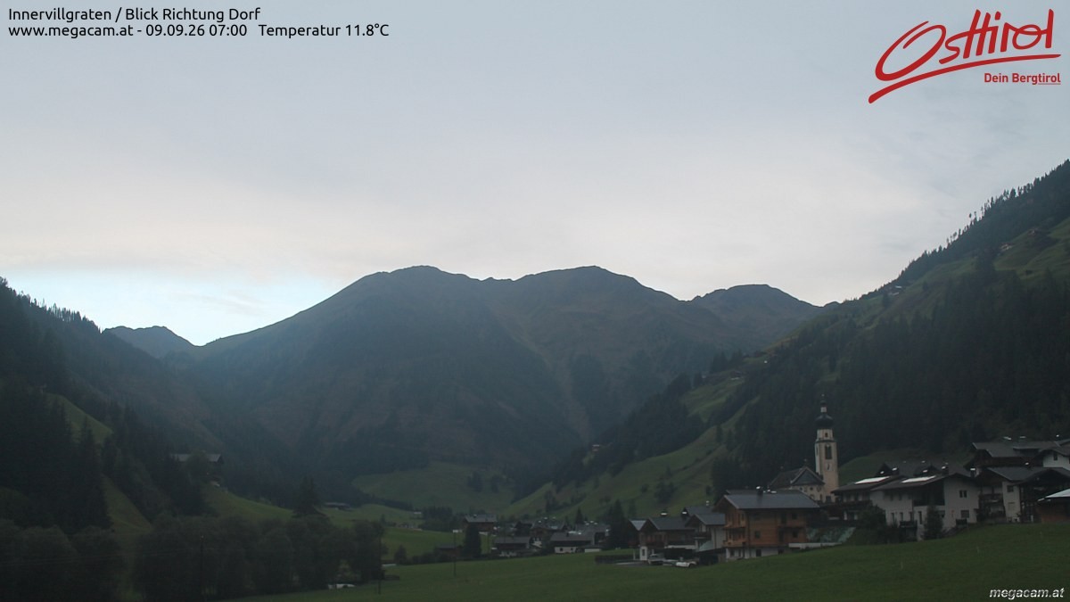 Archiv Foto Webcam Blick Richtung Innervillgraten