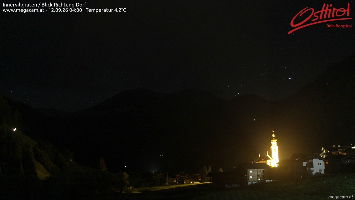 Archiv Foto Webcam Blick Richtung Innervillgraten