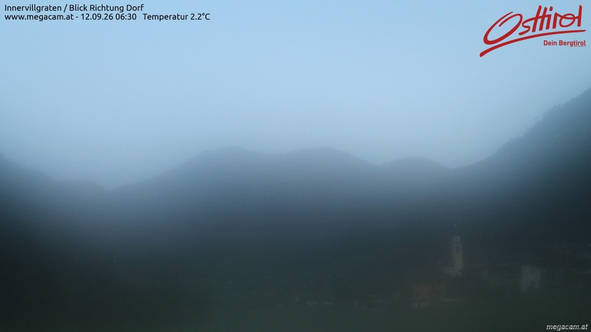 Archiv Foto Webcam Blick Richtung Innervillgraten