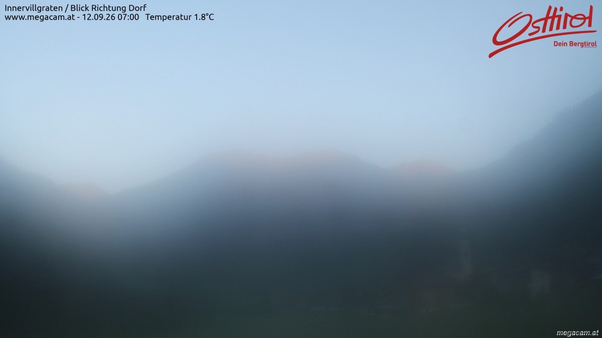 Archiv Foto Webcam Blick Richtung Innervillgraten