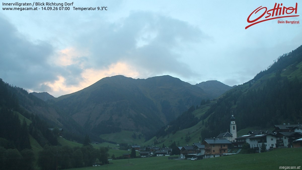 Archiv Foto Webcam Blick Richtung Innervillgraten