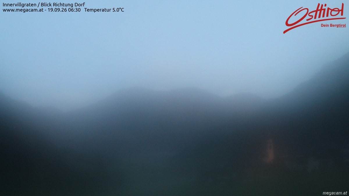 Archiv Foto Webcam Blick Richtung Innervillgraten