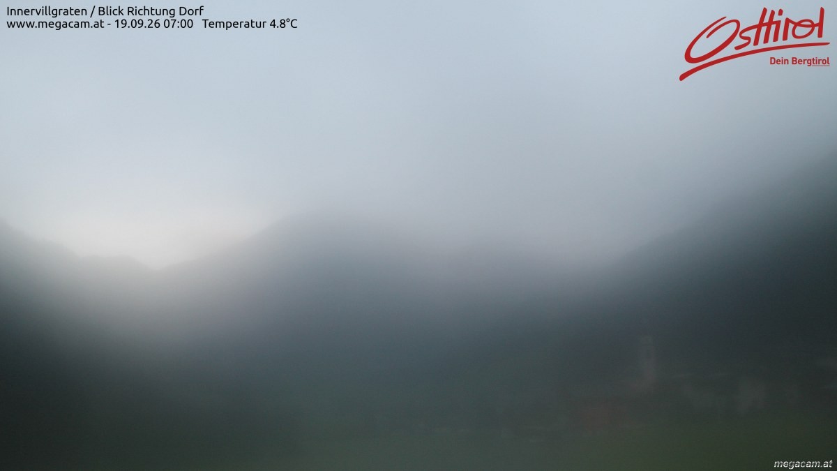 Archiv Foto Webcam Blick Richtung Innervillgraten