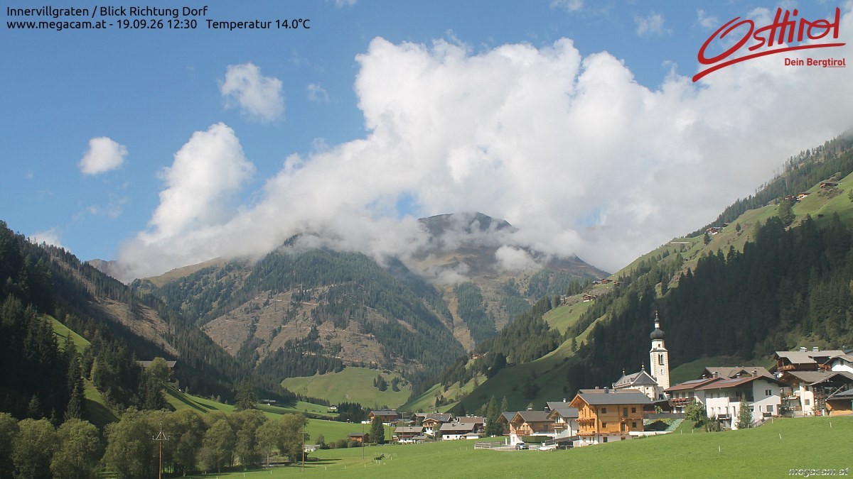Archiv Foto Webcam Blick Richtung Innervillgraten