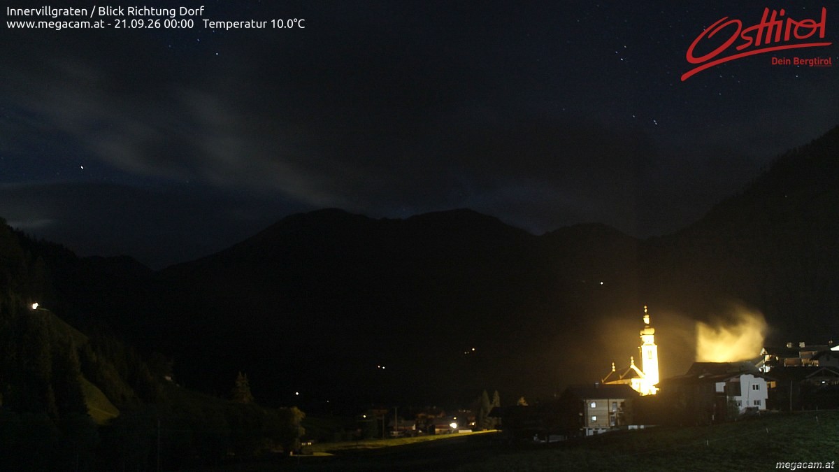 Archiv Foto Webcam Blick Richtung Innervillgraten