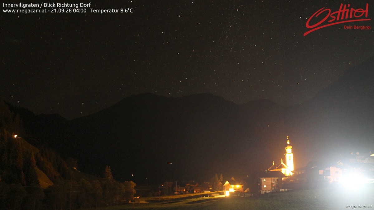 Archiv Foto Webcam Blick Richtung Innervillgraten