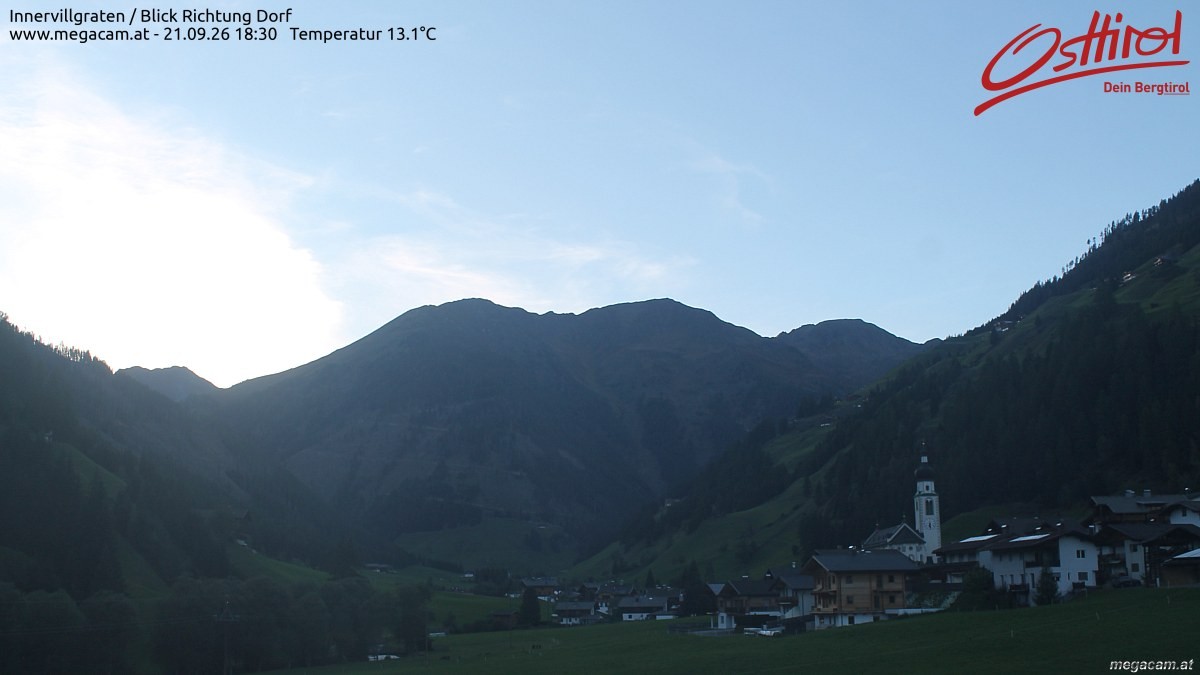 Archiv Foto Webcam Blick Richtung Innervillgraten