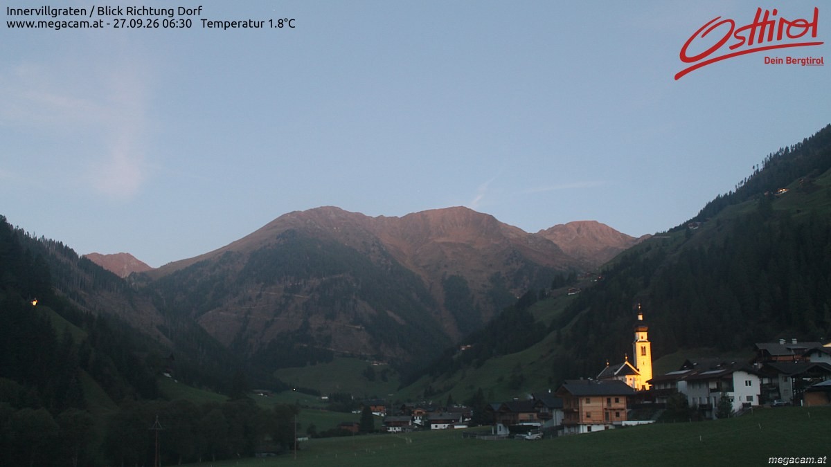 Archived image Webcam Innervillgraten - East Tyrol