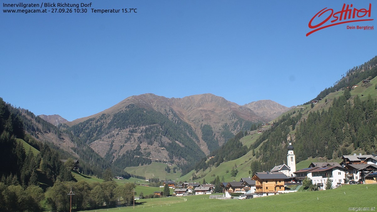 Archived image Webcam Innervillgraten - East Tyrol
