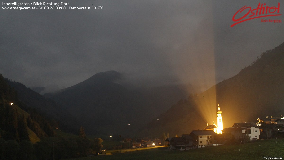 Archiv Foto Webcam Blick Richtung Innervillgraten