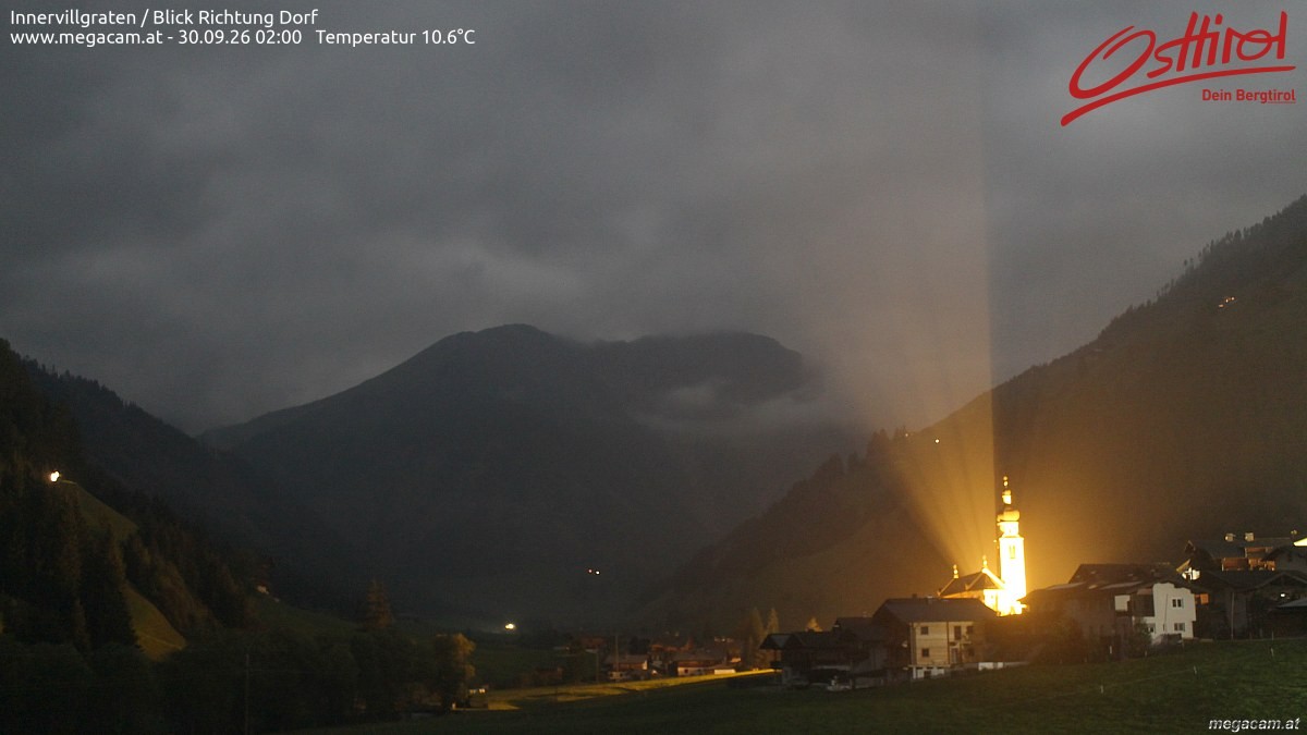 Archiv Foto Webcam Blick Richtung Innervillgraten