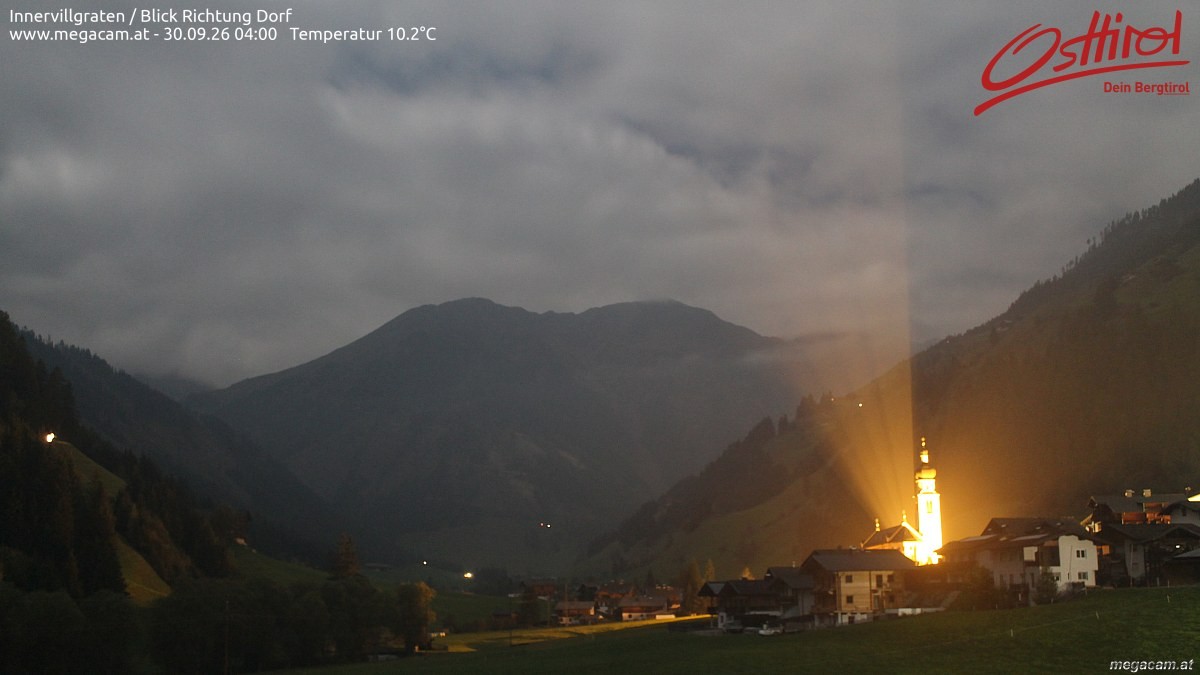 Archiv Foto Webcam Blick Richtung Innervillgraten