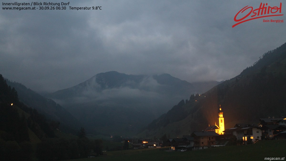 Archiv Foto Webcam Blick Richtung Innervillgraten