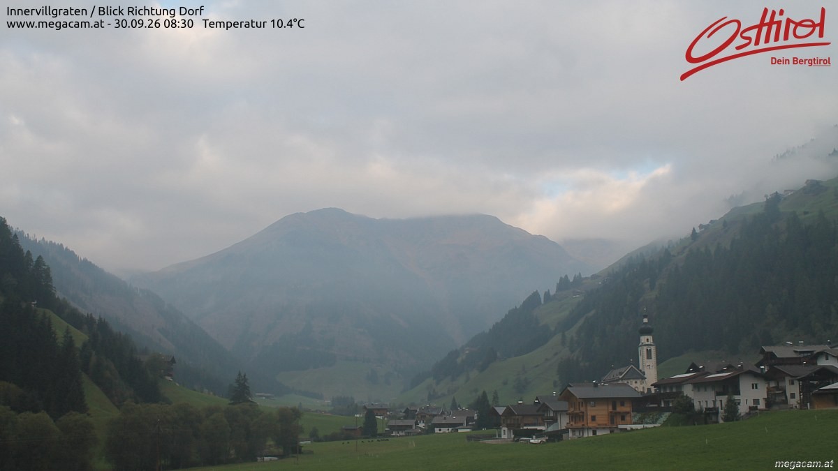 Archiv Foto Webcam Blick Richtung Innervillgraten