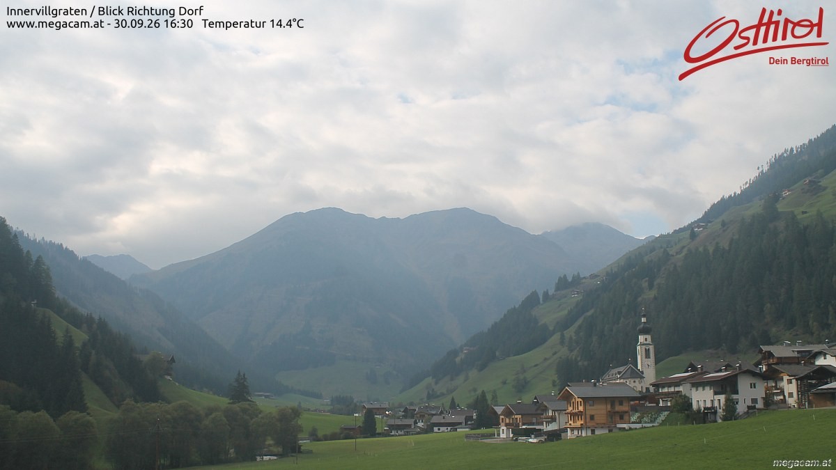 Archiv Foto Webcam Blick Richtung Innervillgraten
