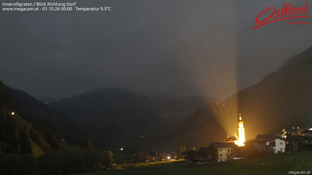 Archiv Foto Webcam Blick Richtung Innervillgraten