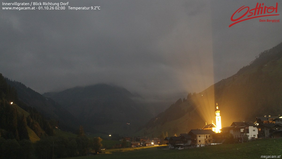 Archiv Foto Webcam Blick Richtung Innervillgraten