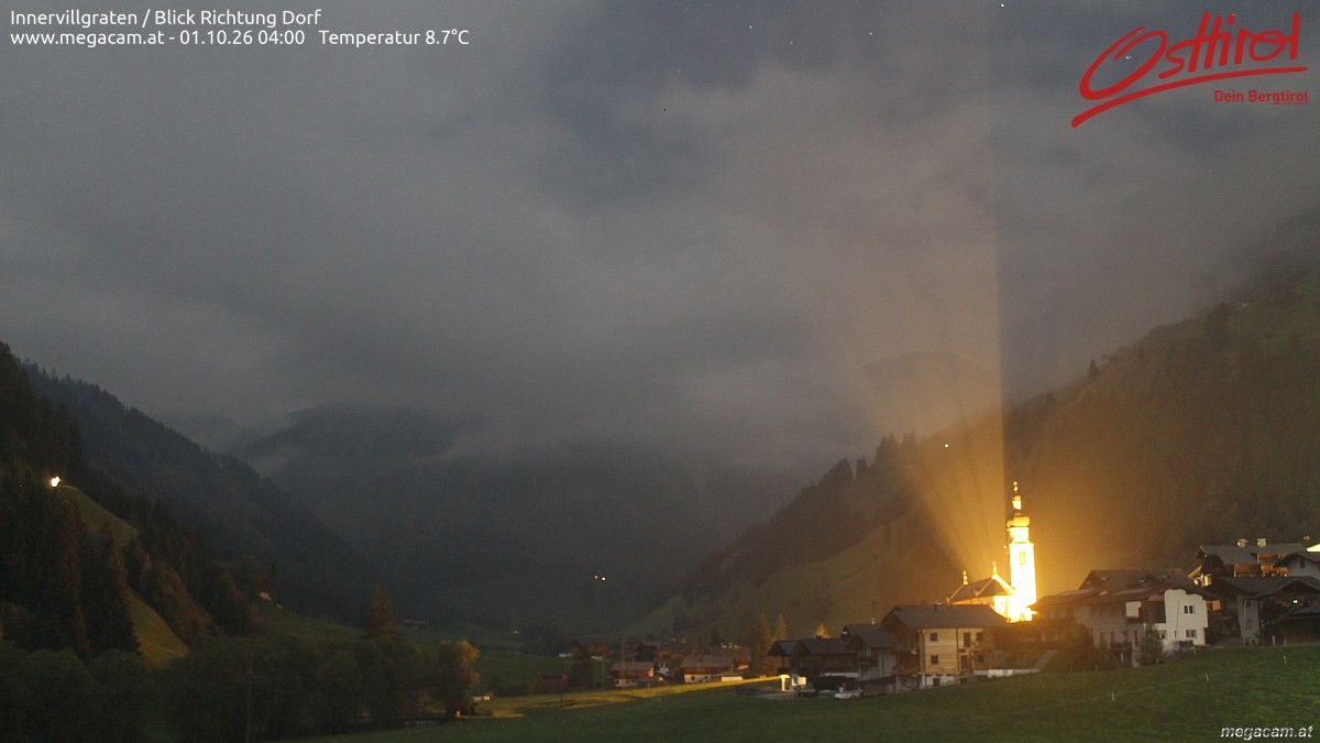 Archiv Foto Webcam Blick Richtung Innervillgraten