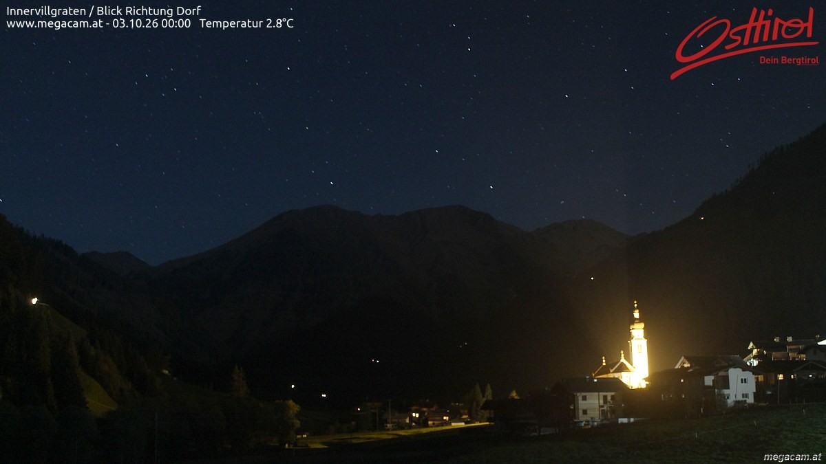 Archiv Foto Webcam Blick Richtung Innervillgraten