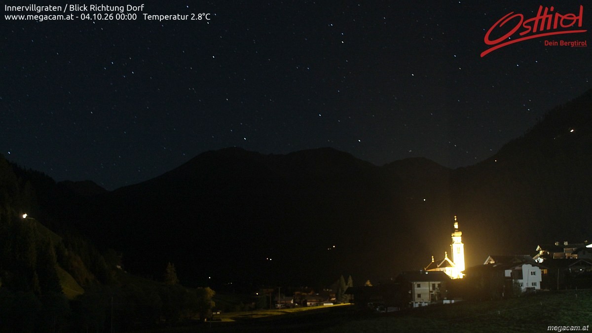 Archiv Foto Webcam Blick Richtung Innervillgraten